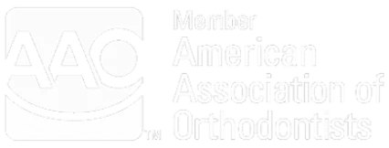 AAO Member logo with text "American Association of Orthodontists" on white background.